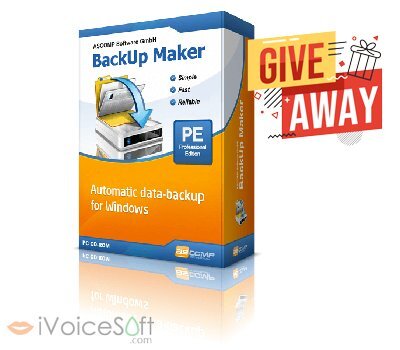FREE Download ASCOMP BackUp Maker Professional Giveaway From iVoicesoft