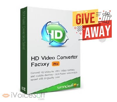 FREE Download WonderFox HD Video Converter Factory Pro Giveaway From iVoicesoft